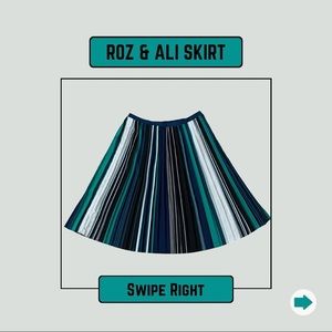 Label size M, fits like a medium 
Elastic waist on back side of skirt